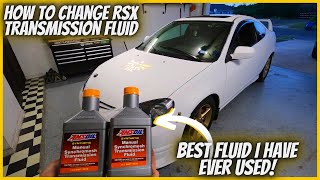 RSX TRANSMISSION FLUID CHANGE + PULLING THROUGH THE GEARS