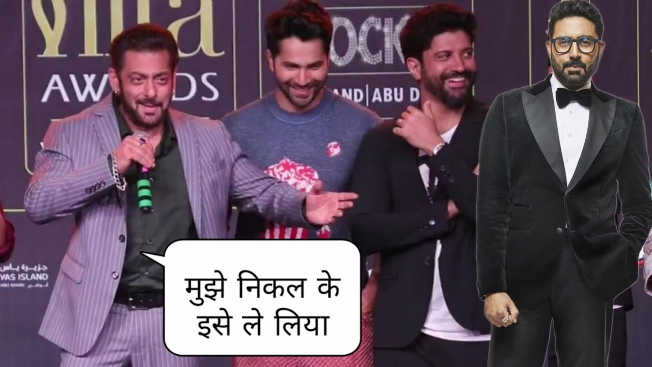 मुझे निकाला! Salman Khan Funny Reaction on Aishvarya Rai Husband Abhishek  Bachchan Hosting IIFA 2023 - YouTube
