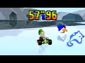 Mario Kart 64 - Sherbet Land SC 3lap World Record - 57.96 (PAL)