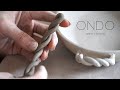 손잡이가 있는 도자기 그릇 만들기 : How make a ceramic plate with handle [ONDO STUDIO]