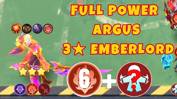 🔥FULL POWER ARGUS 3 ⭐ EMBERLORD USING AURORA❄️ COMMANDER - MAGIC CHESS GO GO