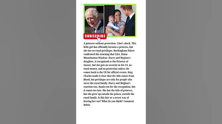 KEEP CROWN FOR SUSSEX?King Charles’s New Move Sparks Debate Over Lilibet & Archie’s Royal Privileges