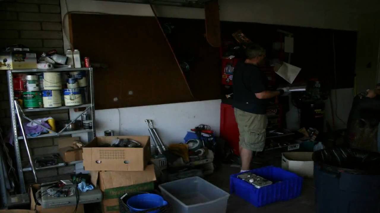 Cleaning Out the garage time lapse (unedited) - YouTube