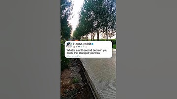 What is a split-second decision you made that changed your life?#reddit #story