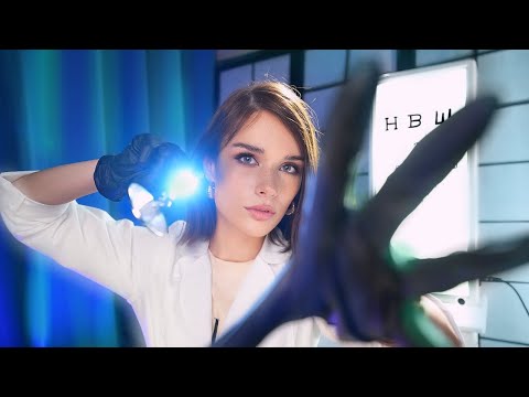 ASMR  Amazeballs and Detailed Orbital Eye, Face, Ear,  Cranial Nerve Exam - Roleplay