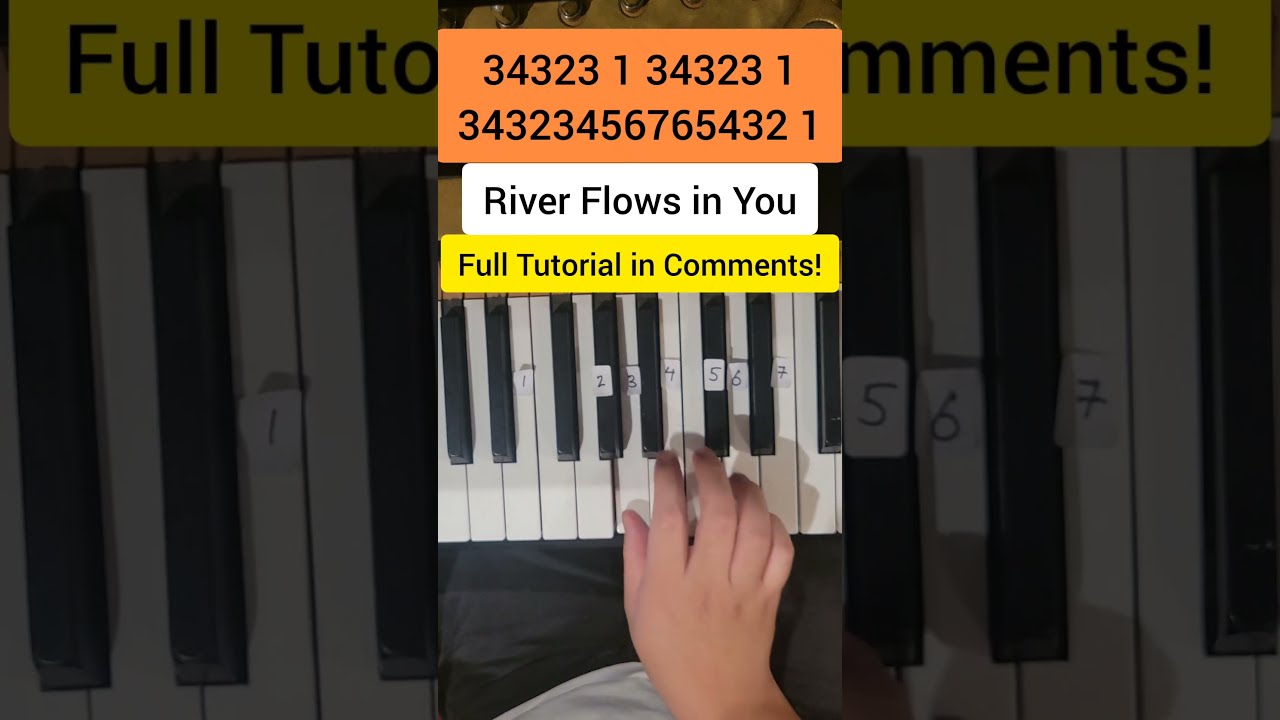 River Flows In You Easy Piano Tutorial 