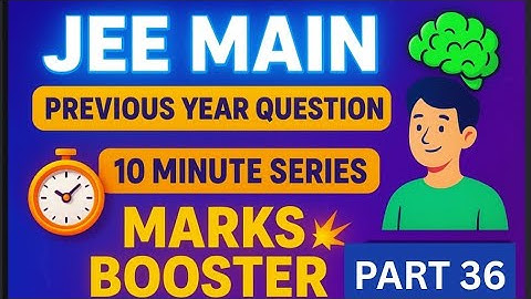 Motion in a Straight line|Jee Main pyq Series|Part-36