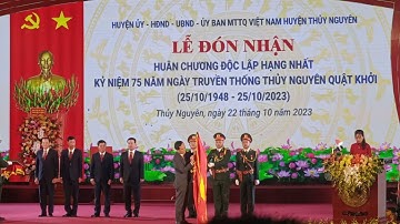 Nghi thức đón nhận Huân chương Độc lập hạng Nhất