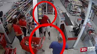 Estos son dos de los 12 casos de asaltos a supermercados que se le atribuyen a Willy