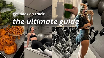 my full FITNESS GUIDE to get back on track: reach your goals, train & eat healthy