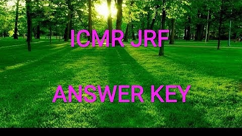 ICMR JRF 2018 answer key of life sciences (51 to 63)  part -3..