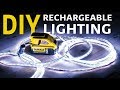 LED Light Strip Powered By Dewalt Battery