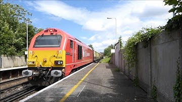 DB Class 67018 & 015 pass Whitstable with 2 tone.