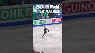 So much speed and flow - Yuma’s 3A 2A Sequence with + GOE #worldsmtl24  #worldfigure  #shorts