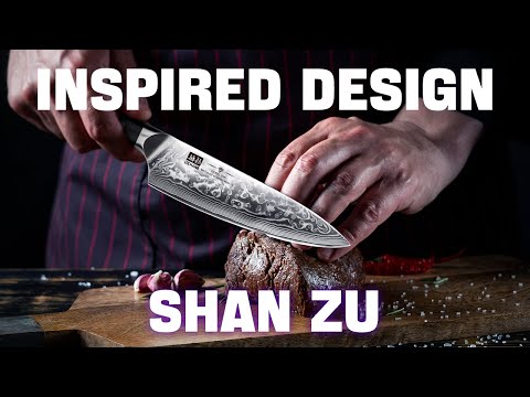 Damascus Kitchen Knife Set, SHAN ZU 7-Piece Professional Knife Sets for  Chefs