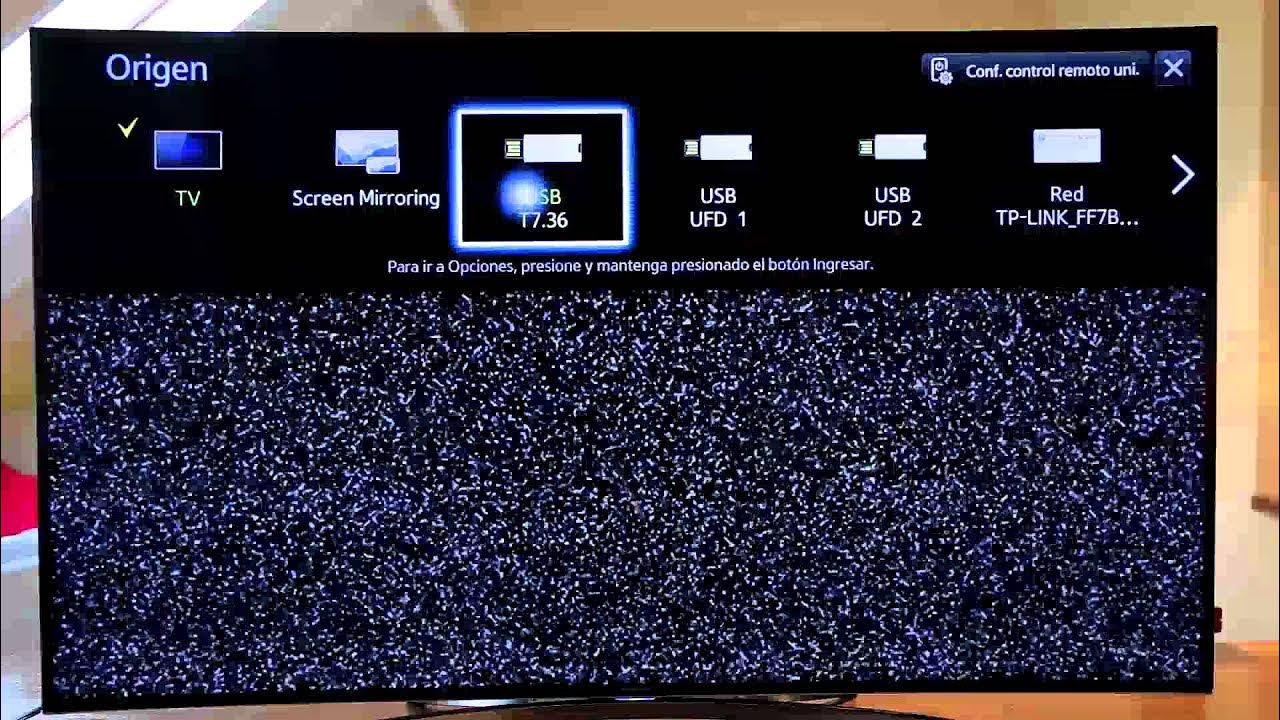 Samsung Argentina  Cómo reproducir desde un pendrive en un SmartTV H8000 
