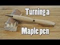 How to make a Pen // Woodturning