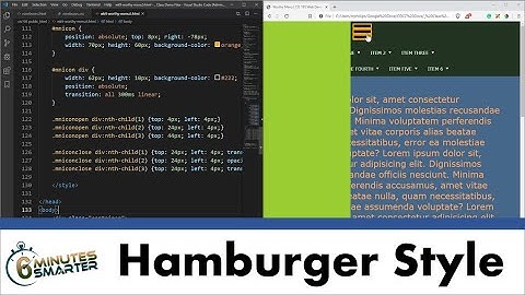 Styling the Animated Hamburger Icon for Mobile Navigation