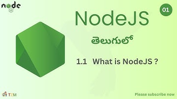 What is NodeJS? | NodeJS Full Course in Telugu | TechZoom Media | TZM