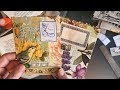 Making journaling spots with napkins and book pages
