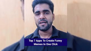 Top 7 Apps To Create Funny Memes In One Click 😆😱🤯🤫 #shorts screenshot 4
