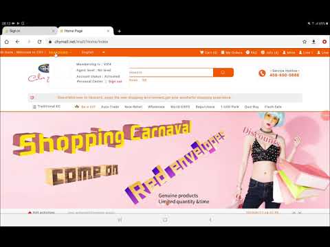 HOW TO LOGIN CHY MALL ACCOUNT USING WEBSITE ADDRESS.