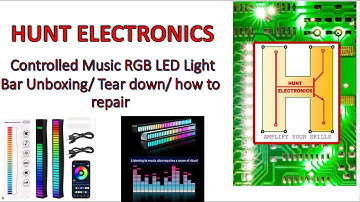 Music Controlled  RGB LED Light Bar Unboxing/ Tear down/ how to repair #teardown #electronic #diy