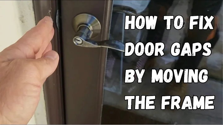 How to fix the door gap by moving the door frame