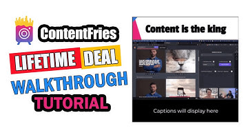 ContentFries Lifetime Deal and Walkthrough Tutorial - Turn Your Videos Into Dozens Of Content Pieces