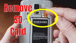 HOW TO REMOVE an SD CARD and SIM CARD from a SAMSUNG GALAXY PHONE