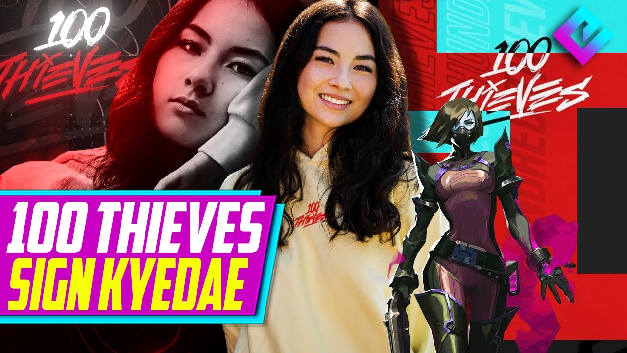 100 Thieves Signs  and Twitch Streamer Kyedae – The