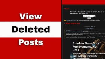 How To View Deleted Posts On Reddit