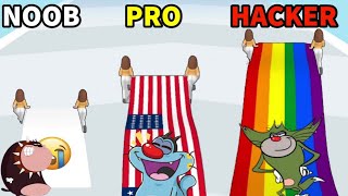 NOOB vs PRO vs HACKER 😱 in Flag Painters | With Oggy, Jack, Bob | GAME star PKS Funny Game Video