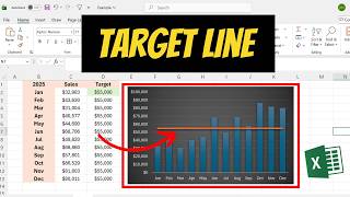 How to Add a Target Line to a Graph in Excel
