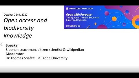 Open Access and biodiversity knowledge