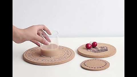 Sản xuất lót ly gỗ ép