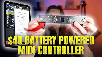 $40 WIRELESS & BATTERY-POWERED MIDI Foot Controller - MVave Chocolate