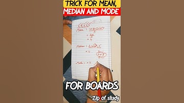 Best TRICK for MEAN, MEDIAN AND MODE 😍#shorts #trick #mathematics #zipofstudy