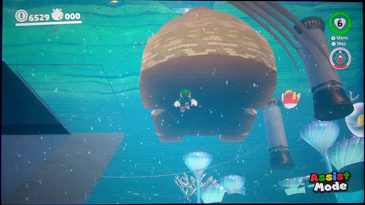 Super Mario Odyssey Exploring Seaside OoB + 2D Texture - YouTube