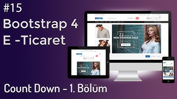 Bootstrap 4 E-ticaret CountDown 1. bölüm
