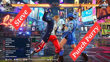 Steve Fox Punch Parry Combos and Follow-ups - Tekken 8