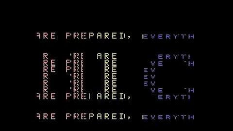 A one-pixel scroll with MLC on TI-99/4A