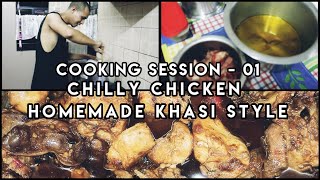 Jo's Cooking Session - 01 - Kumno ban shet Chilly Chicken (Homemade Khasi Style) | Secret Ingredient