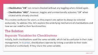 Prevent Checkbutton Toggling in Python tkinter GUI