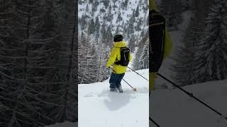 Last powder run of the season in Tyrol