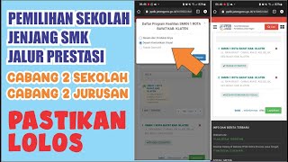 Pemilihan Sekolah Jenjang SMK, Jalur Prestasi Menggunakan HP Android