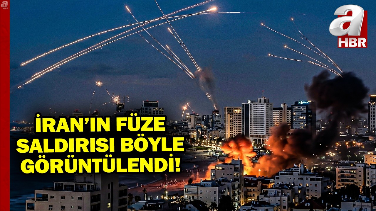 Demir Kubbe Devreye Girdi: İran'ın Füze Saldırısı Böyle Görüntülendi | A Haber