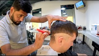 Large tip for Barber in Dubai who gives ASMR Haircut 🇦🇪