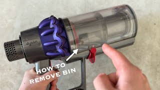 DYSON V10 - HOW TO REMOVE THE BIN