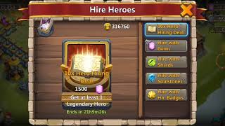 Castle clash roll 100 heroes got Landwalker screenshot 2